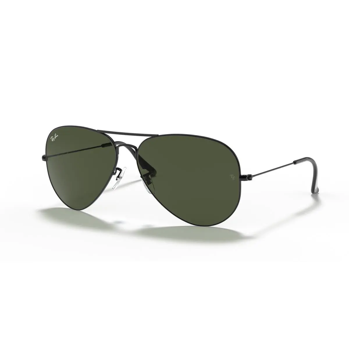 Ray-ban Aviator Large Metal II Polished Black G-15 Green 62 mm Sunglasses
