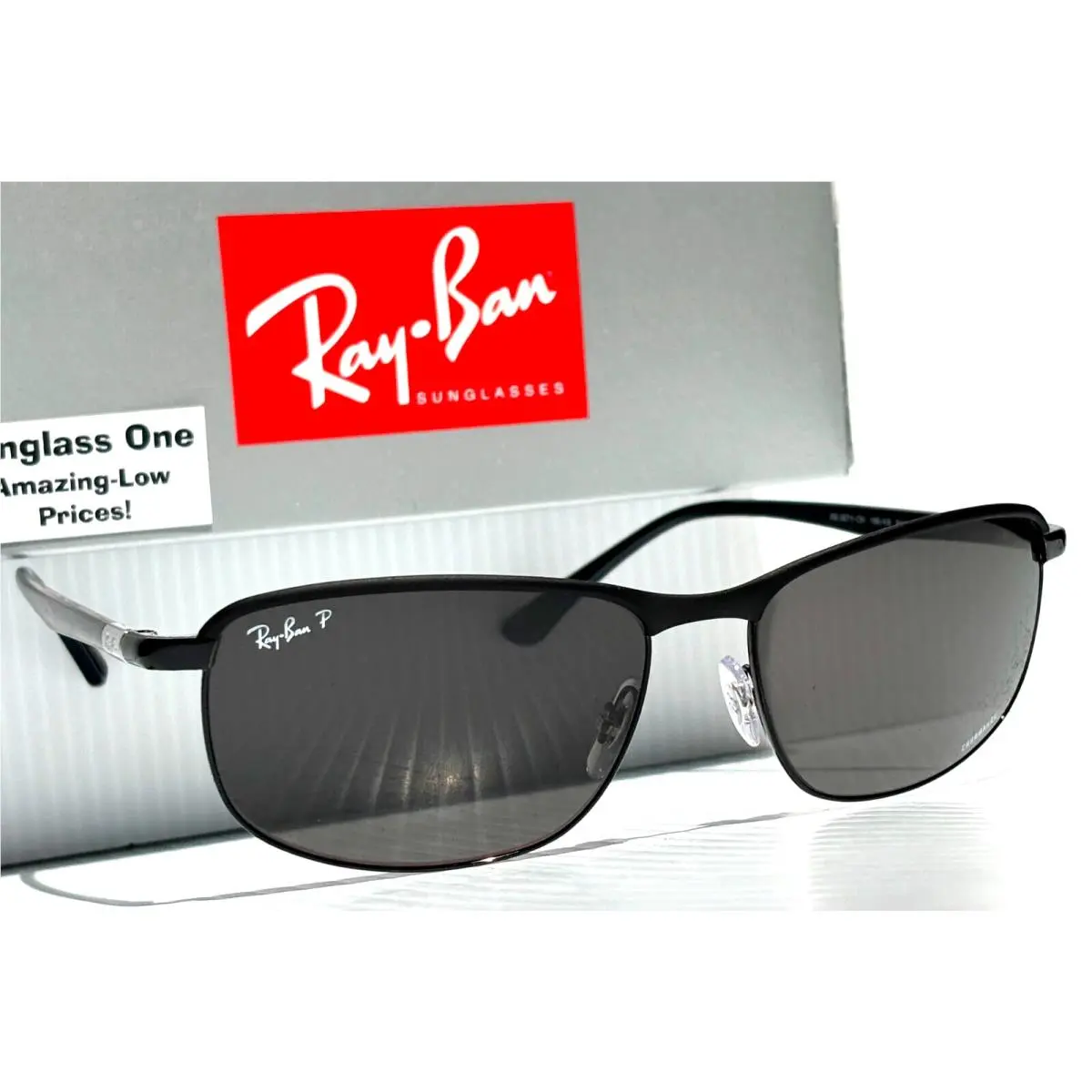 Ray Ban Black Polarized Dark Grey Chromance Lens Sunglass RB3671CH 186/K8