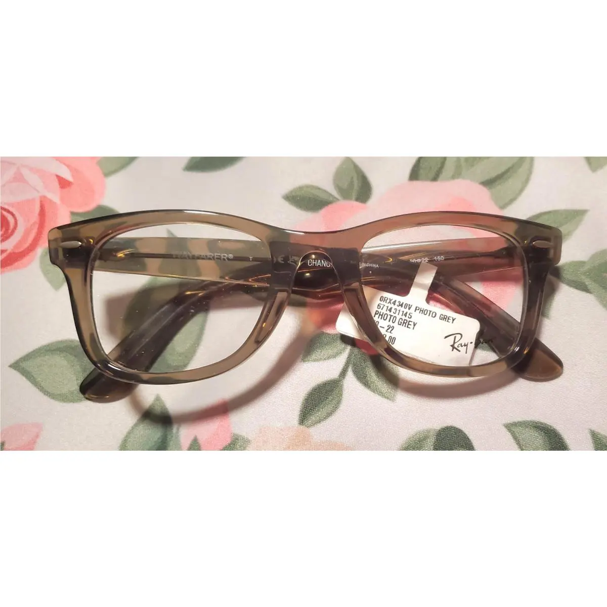 Ray-ban Wayfarer 50-22 Glasses Photo Grey