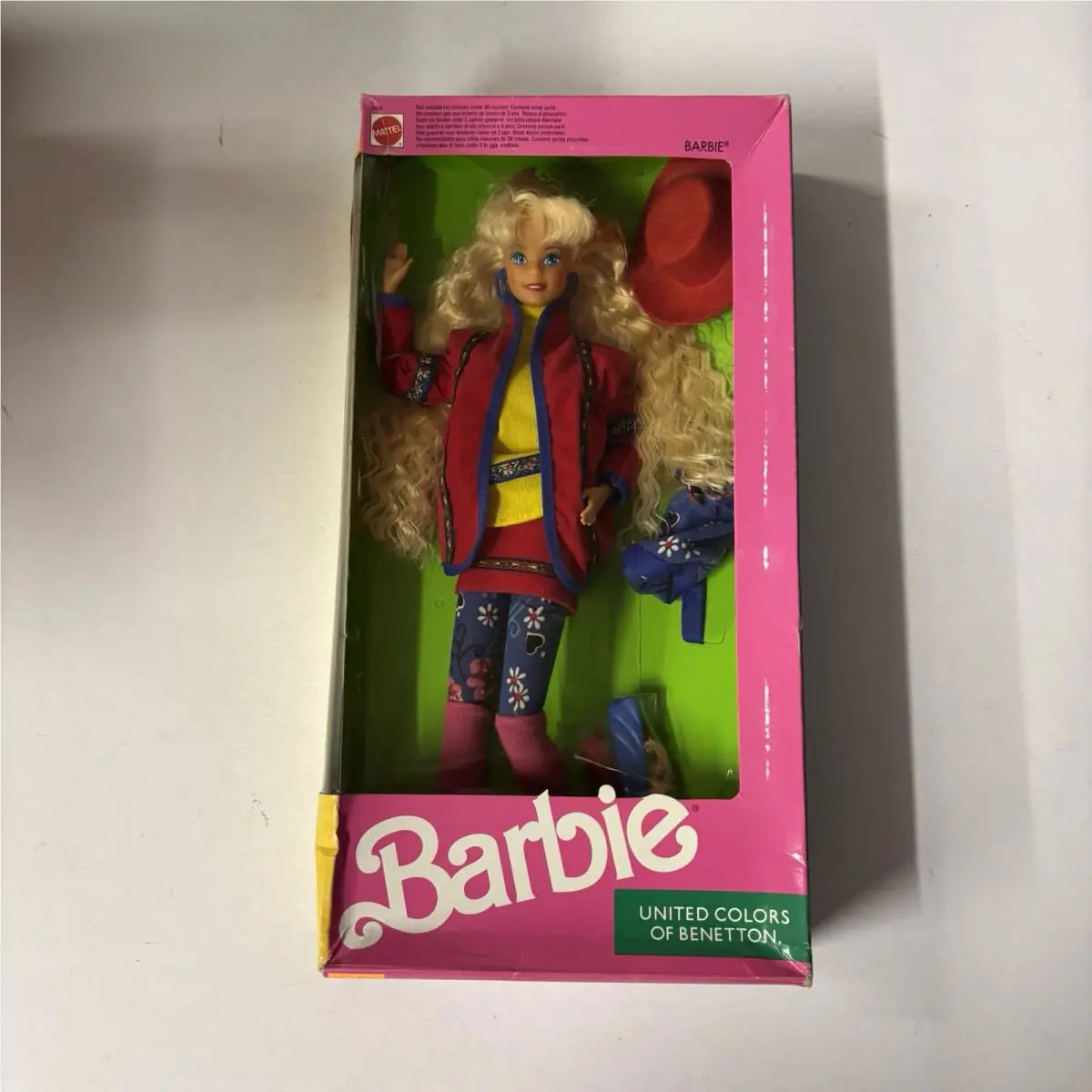 1990 United Colors of Bennetton Barbie Doll Nrfb 9404 Never Been Out Of Box