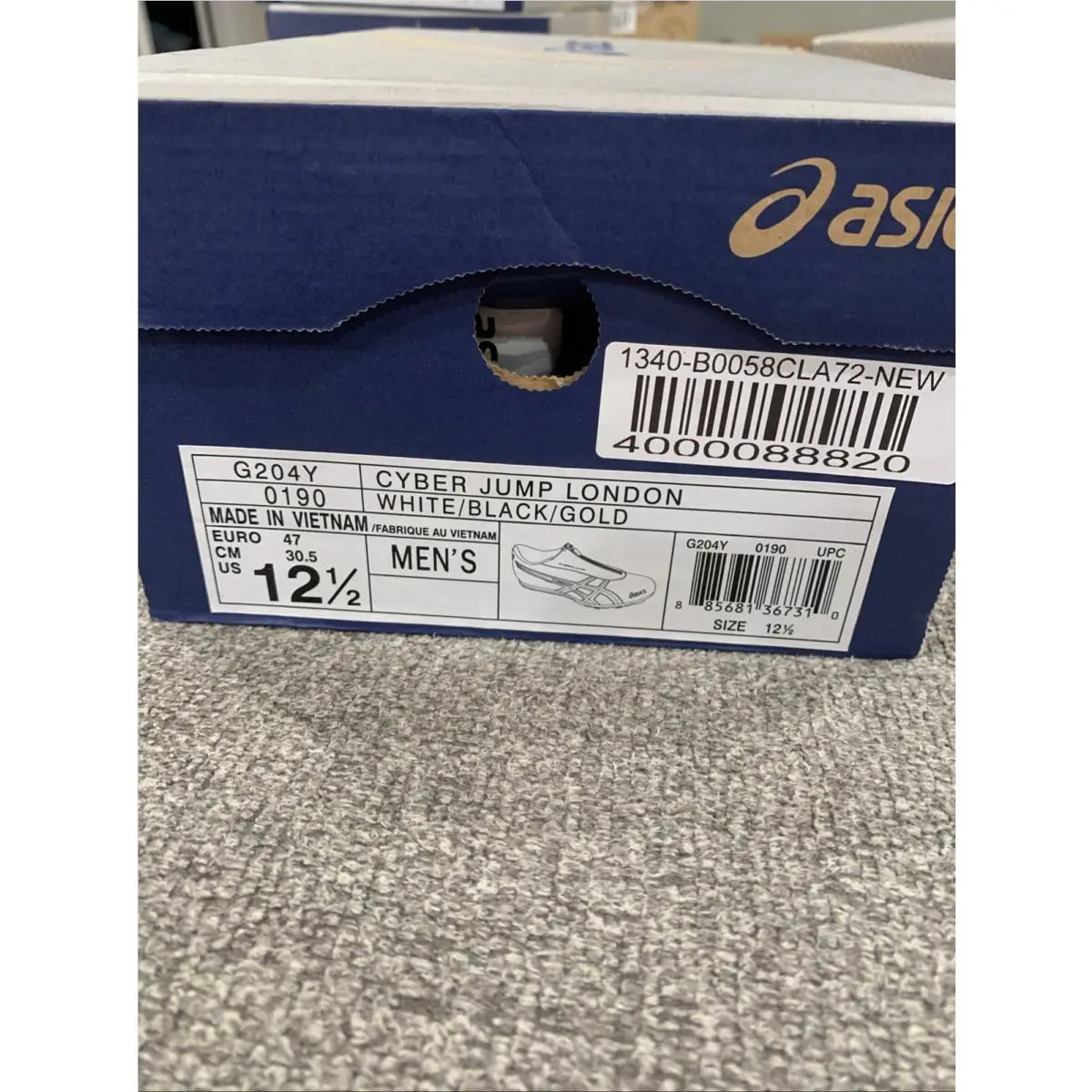 Asics shoes - Cyber Jump London - Cyber Jump London - White/Black/Gold 7