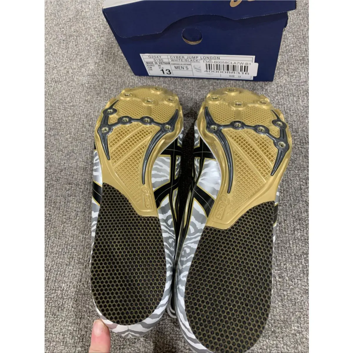 Asics shoes - Cyber Jump London - Cyber Jump London - White/Black/Gold 6