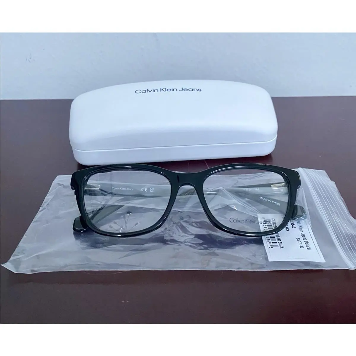 Calvin Klein Jeans Eyeglasses Frames CKJ22645 001 Shiny Black Purple 53-17-140