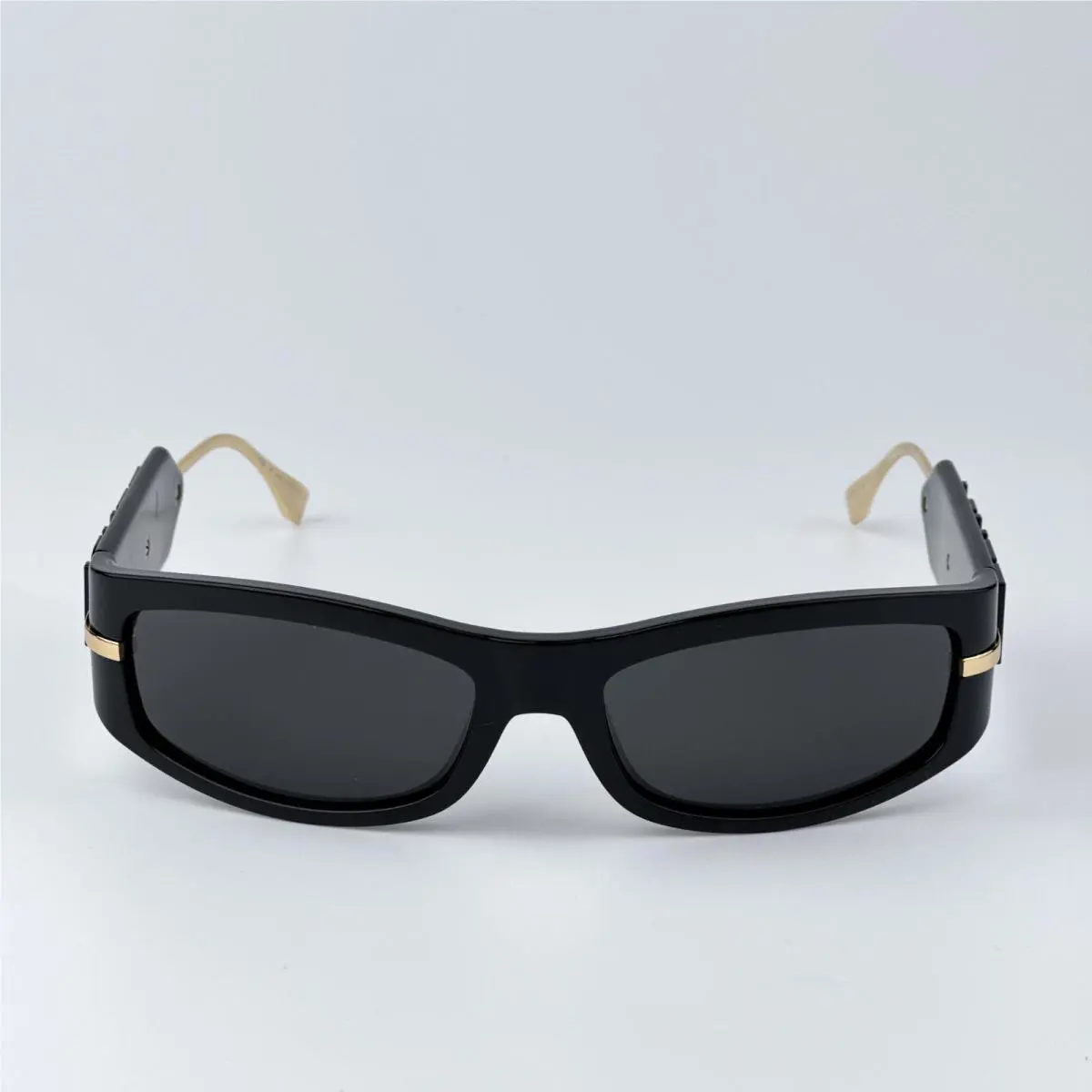 Fendi Men Sunglasses Black Smoke Grey Oval FE40120I Shadow 01A