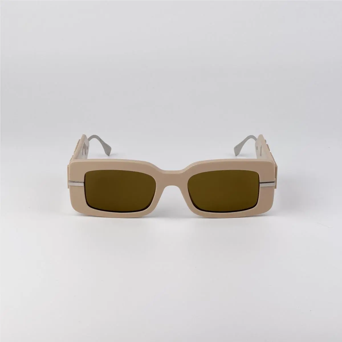 Fendi Men Sunglasses Rectangular Brown FE40133I 57E