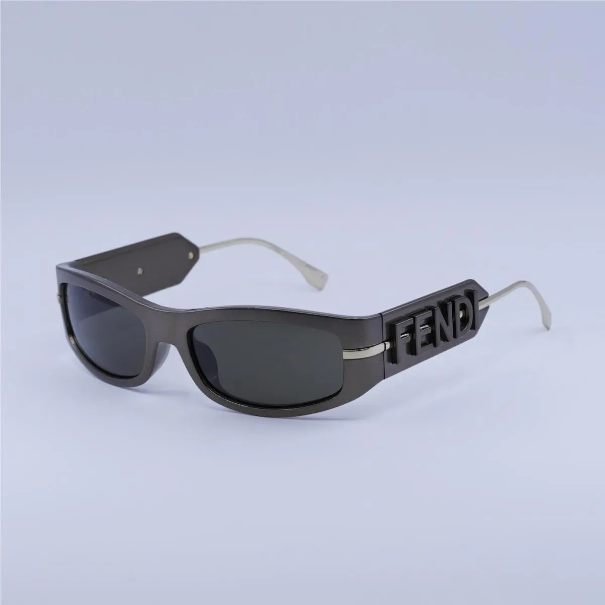 Fendi FE40120I 45E Shiny Brown/brown 57-17-130 Sunglasses - Frame: Shiny Brown, Lens: Brown, code: 45E