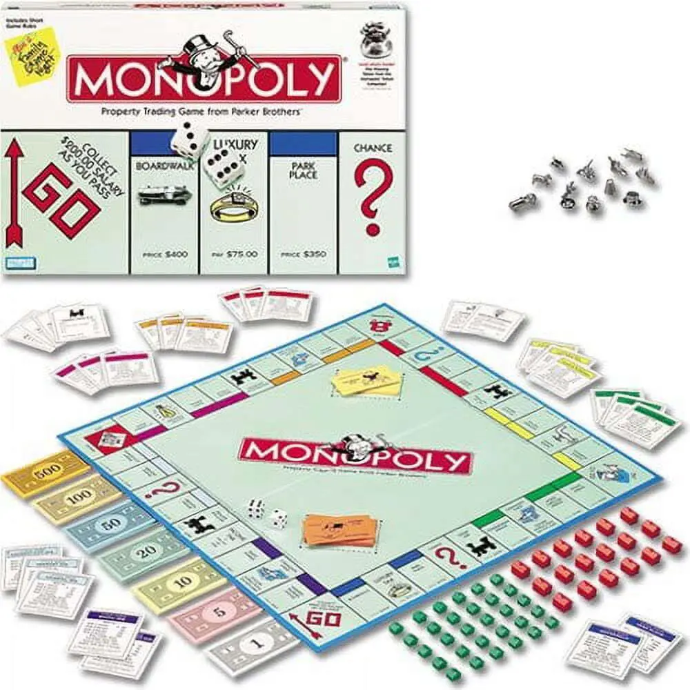 Hasbro Monopoly Unisex Spanish Board Games Plastic Multicolor