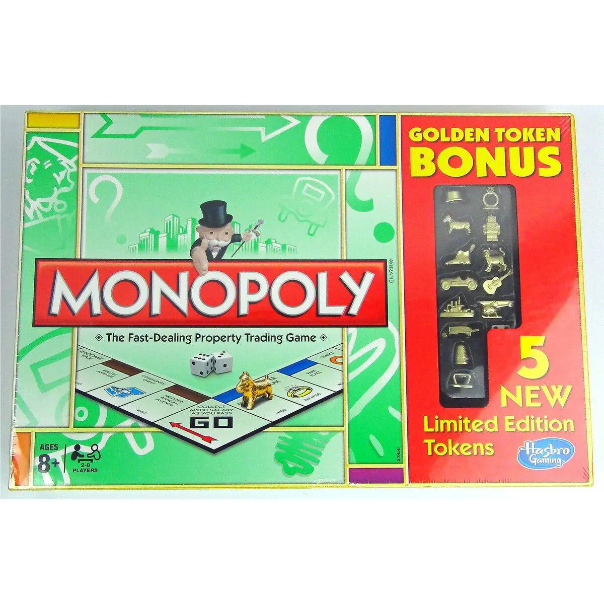 Monopoly 13 Golden Tokens Bonus Limited Edition Cat Iron 2013 Target Hasbro