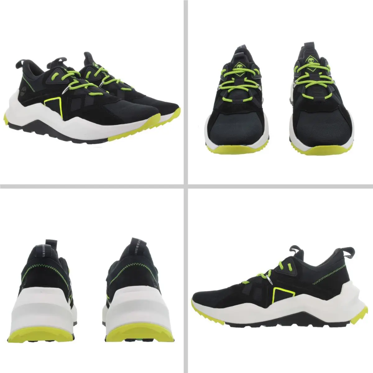 Timberland Men`s Madbury Black - White - Volt Sneakers Multiple Size
