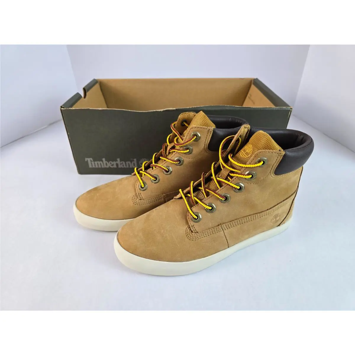 Timberland Flannery Warm Wheat 5 Inch High Top Chukka Boots Women Shoe Size 5.5