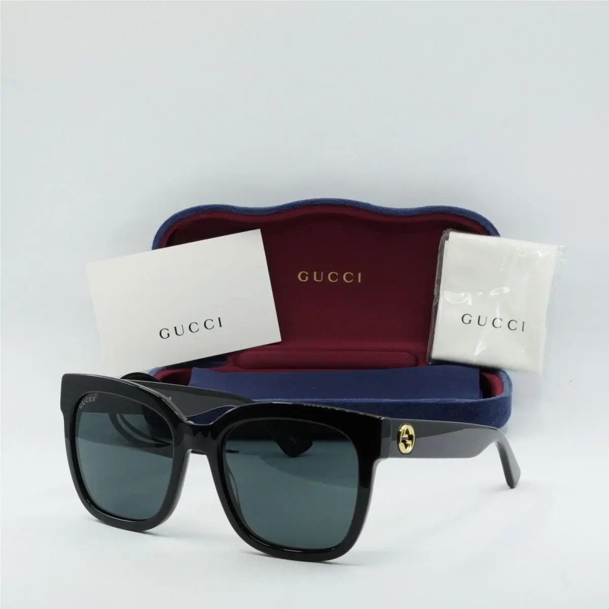 Gucci GG0034SN 001 Black/grey 54-20-140 Sunglasses