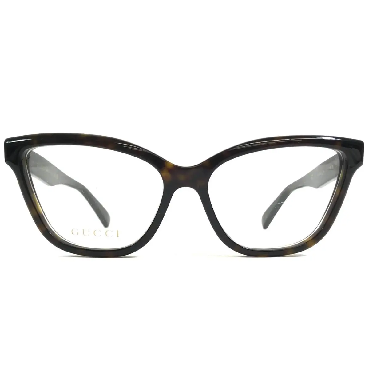 Eyeglasses Frames GG1589O 002 Dark Tortoise Cat Eye Full Rim 55-16-145 by Gucci