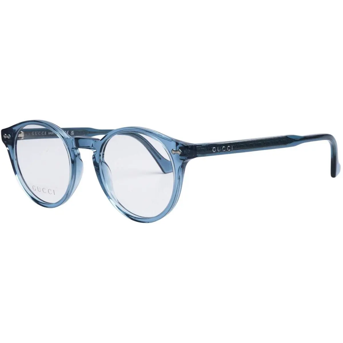 Gucci GG0738O 008 Transparent Blue 48mm Eyeglasses