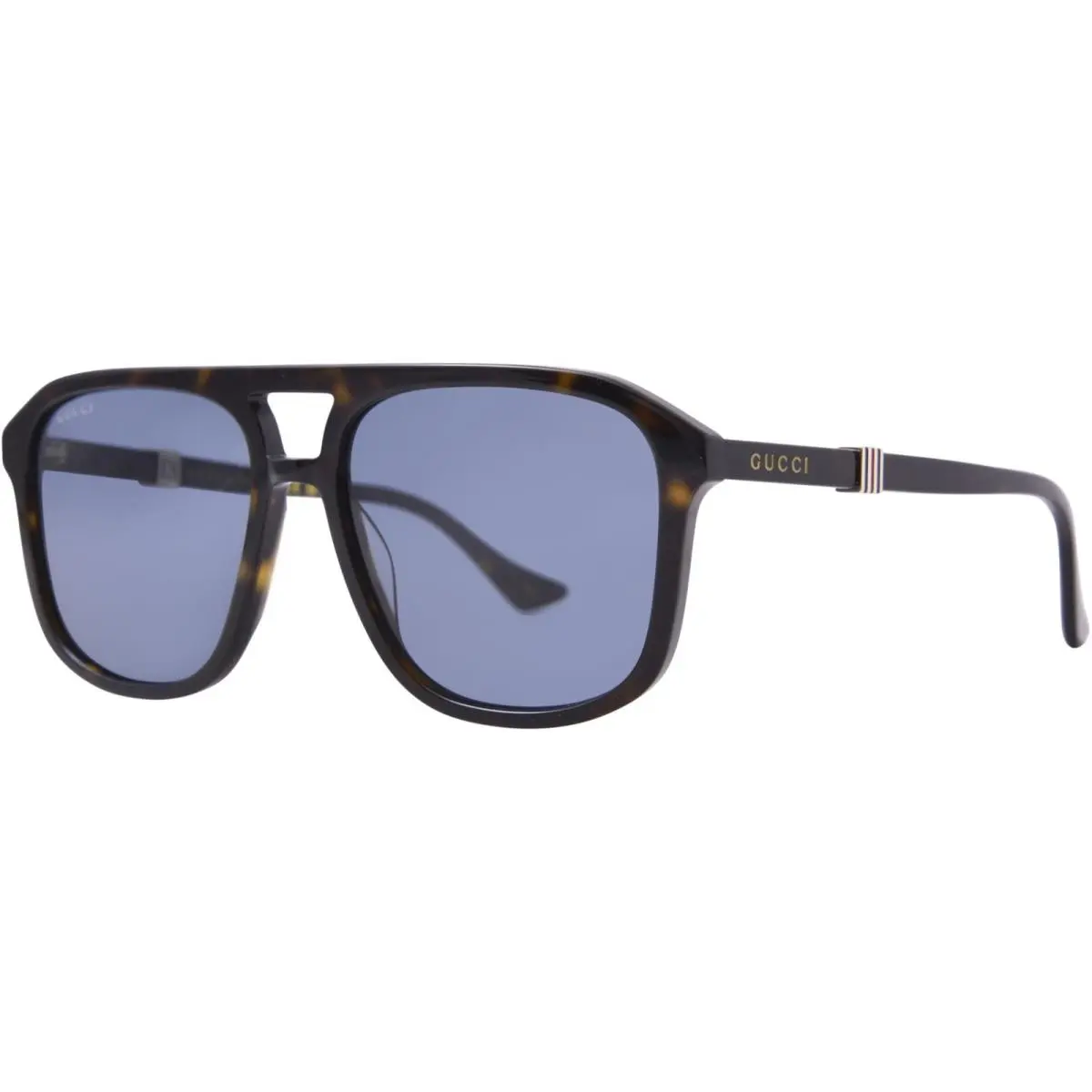 GG1494S 002 Sunglasses Men`s Havana/blue Pilot 57mm by Gucci