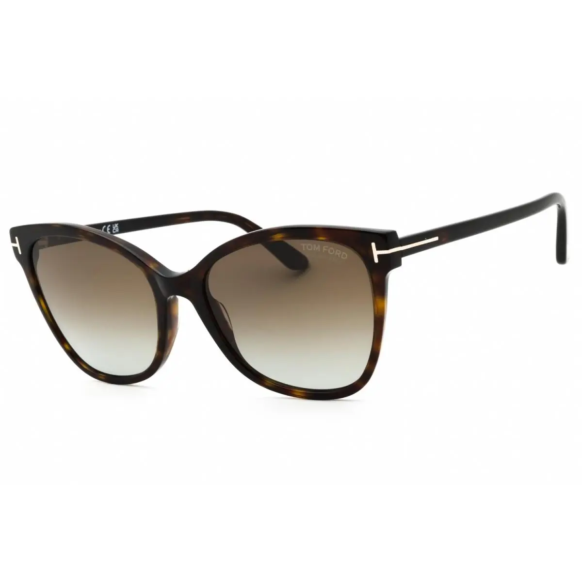 Tom Ford FT0844 Ani 52H Sunglasses Havana Frame Brown Polarized Lenses 58mm