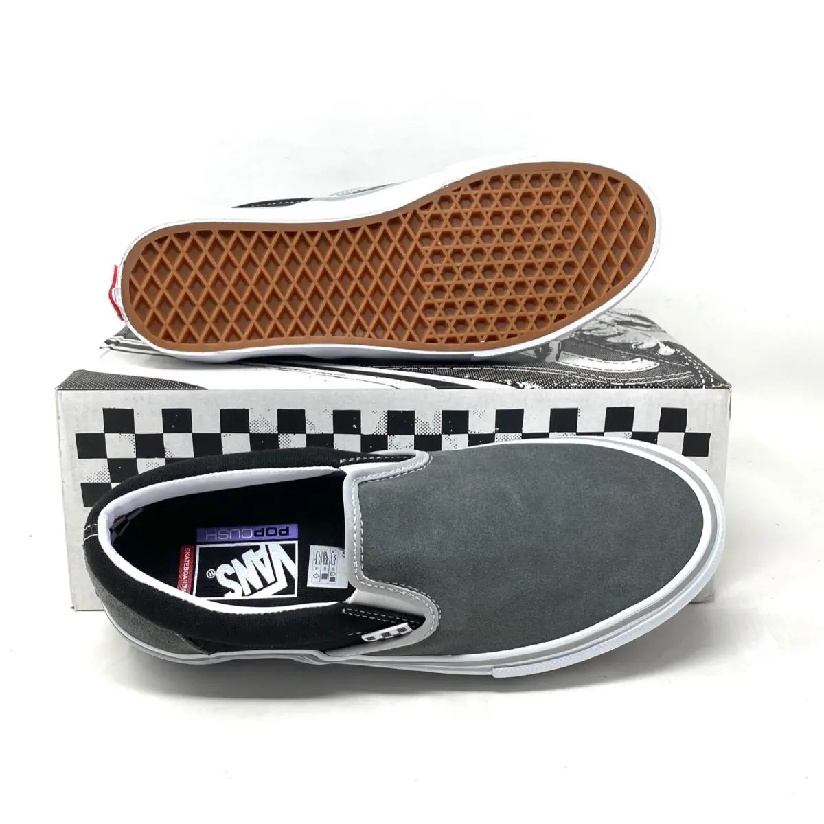 Vans shoes - VANS Skate Slip On - Skate Slip - VN0A5FCAN42 - Gray 1