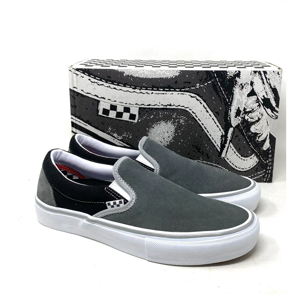 Vans shoes - VANS Skate Slip On - Skate Slip - VN0A5FCAN42 - Gray 5