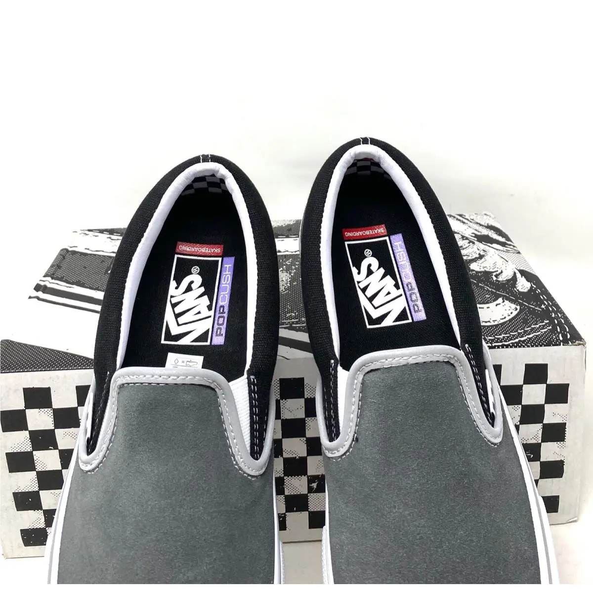Vans shoes - VANS Skate Slip On - Skate Slip - VN0A5FCAN42 - Gray 3
