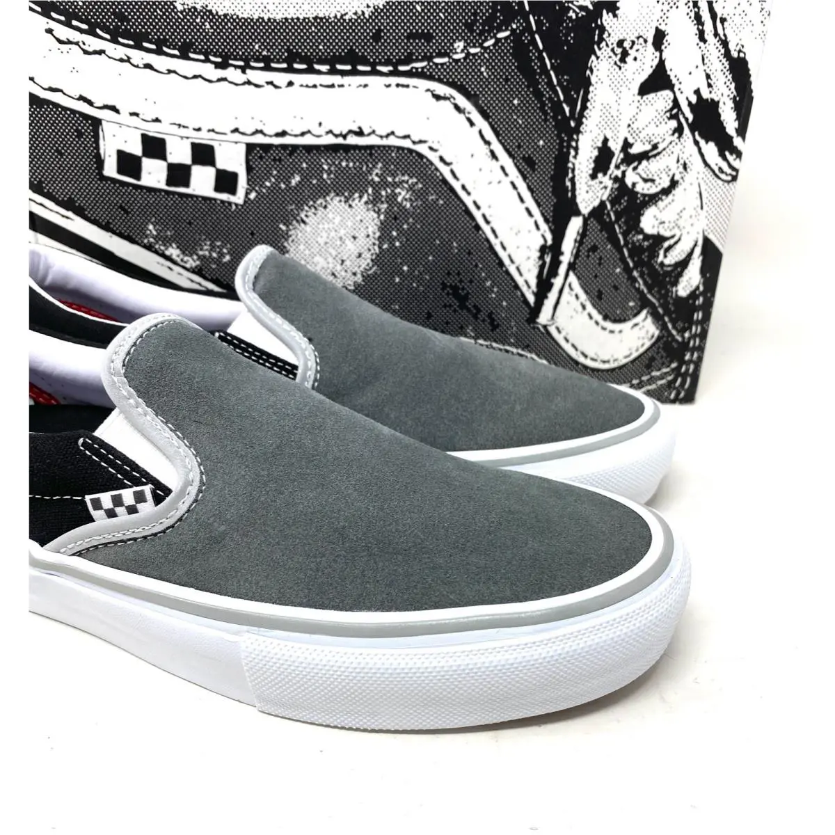 Vans shoes - VANS Skate Slip On - Skate Slip - VN0A5FCAN42 - Gray 7