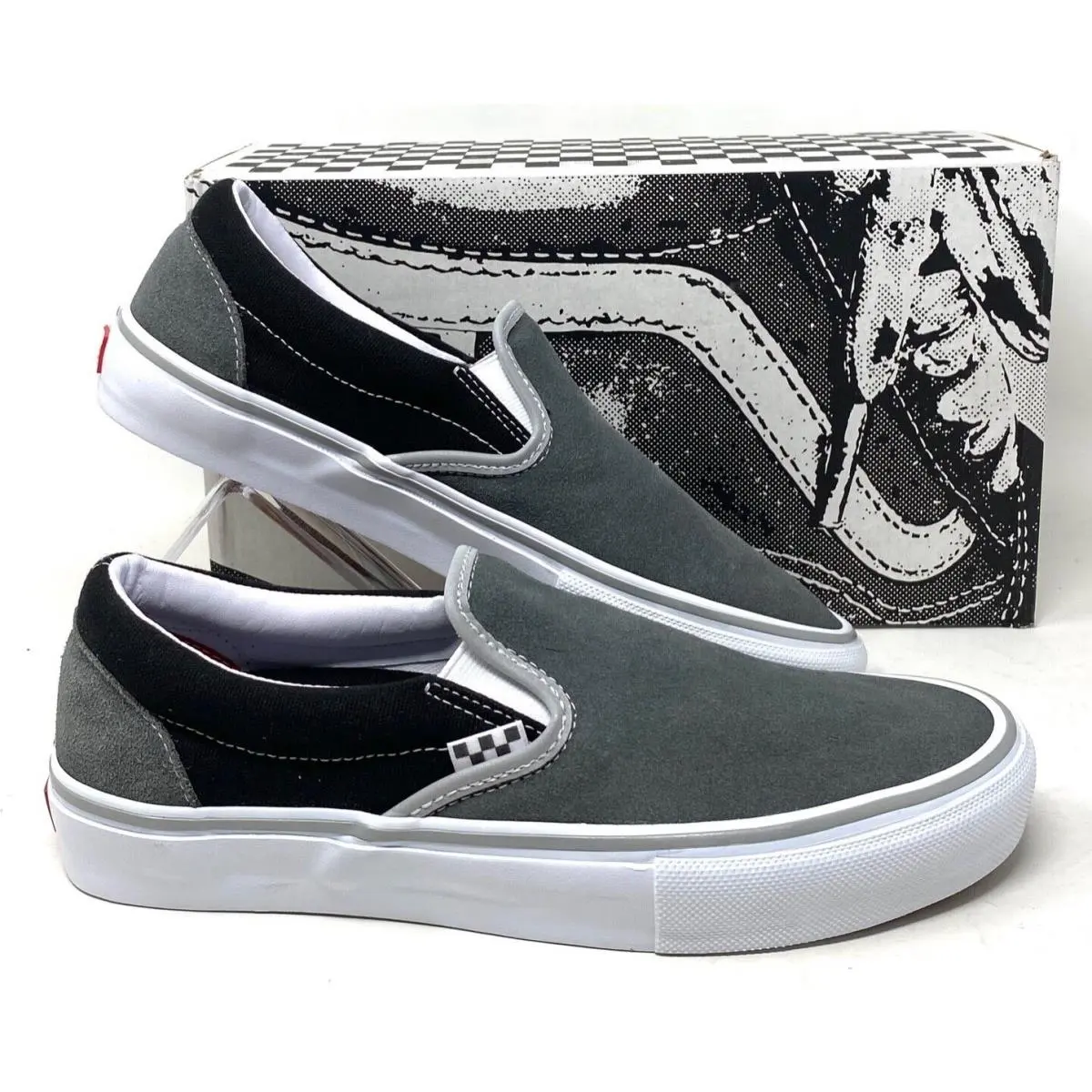 Vans shoes - VANS Skate Slip On - Skate Slip - VN0A5FCAN42 - Gray 10