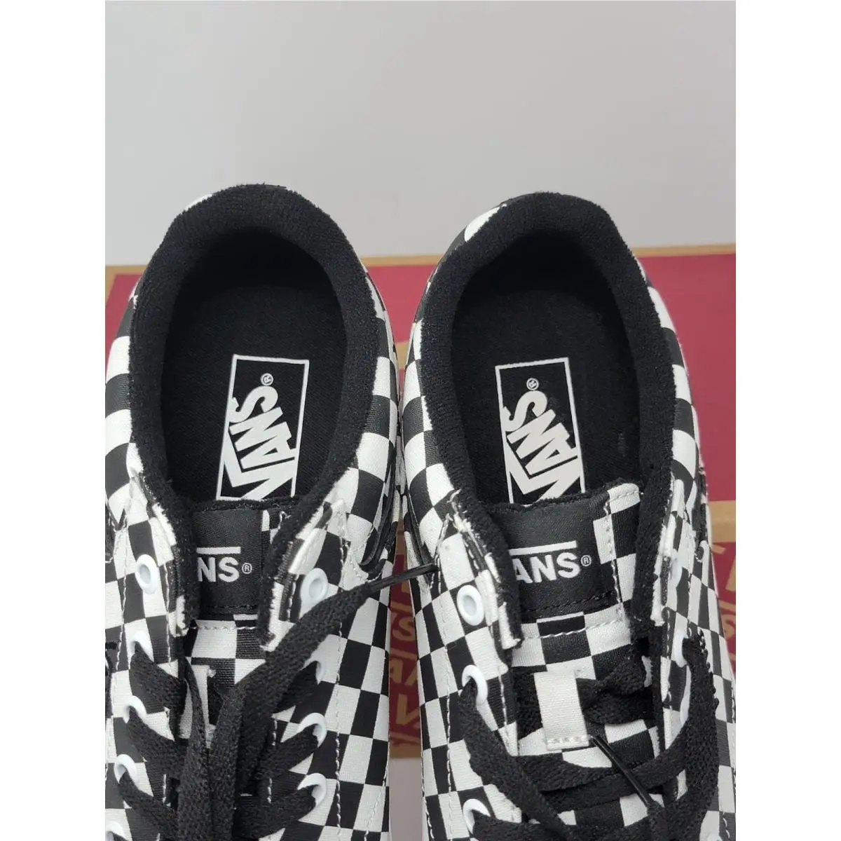 Vans shoes - Vans Seldan Checkerboard Skate Shoes Canvas Black White Men`s - VN000CT3BA2 - Black (UPC: 197643576853) 4
