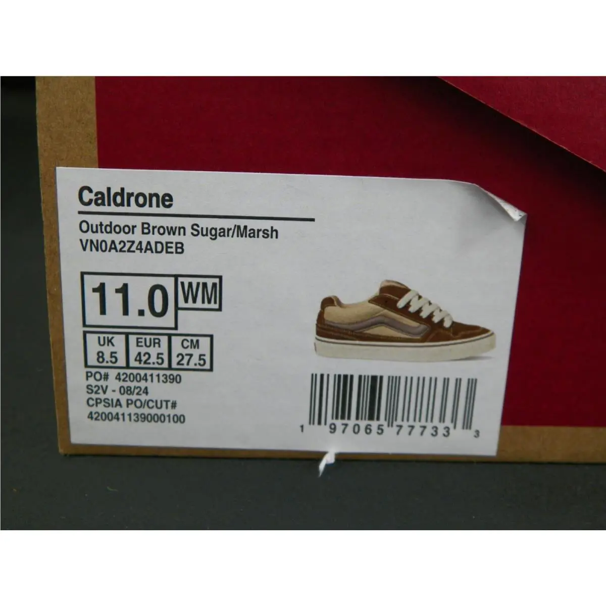 Vans shoes - VANS Caldrone - Caldrone - VN0A2Z4ADEB - Brown Sugar/Marsh 5