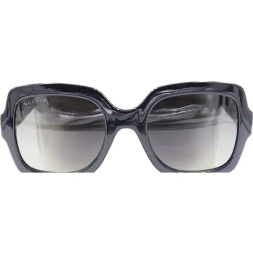 Gucci Black Oversized Square Gray Polarized Women Sunglases GG1337S 002 54