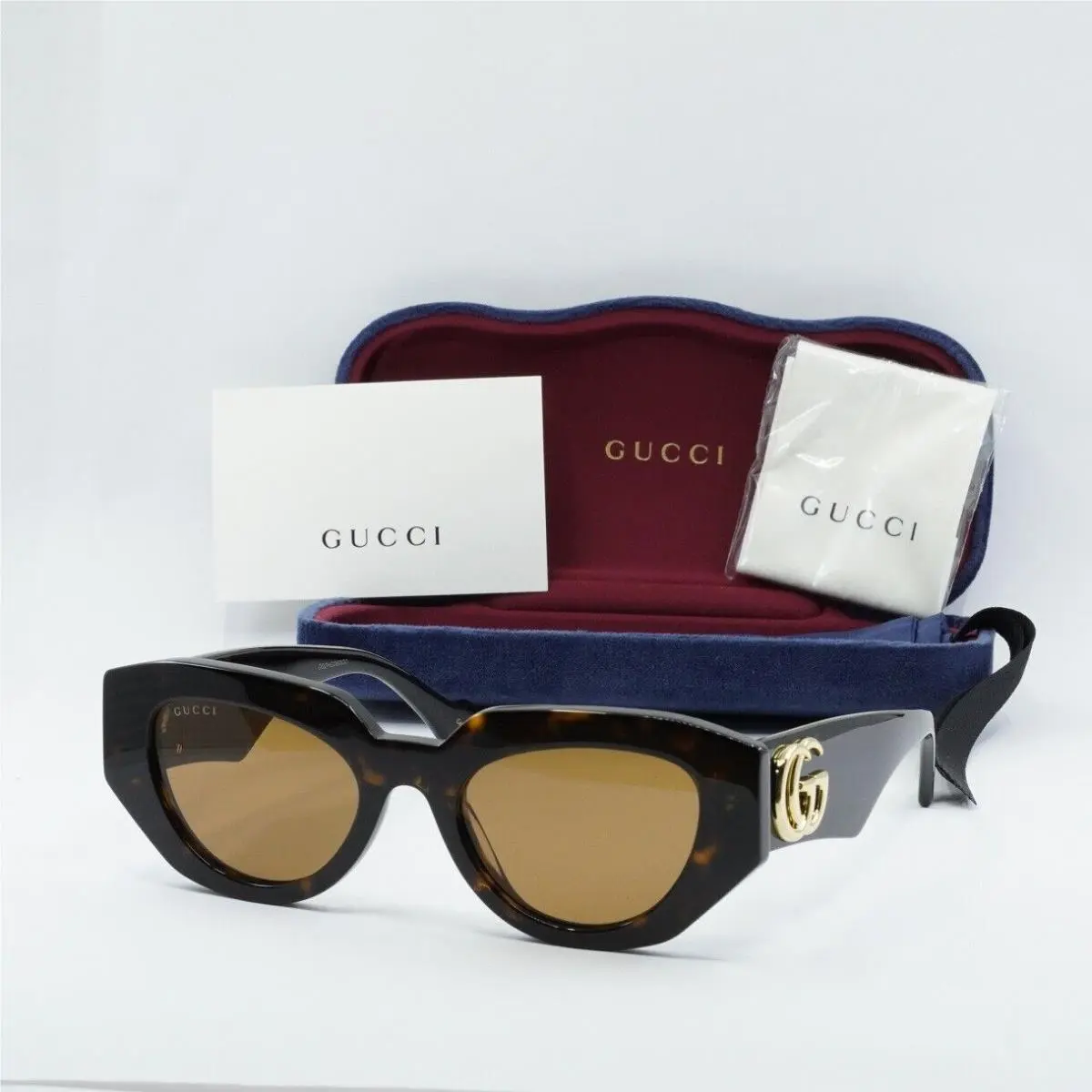 GG1421S 002 Dark Havana/brown 51-20-145 Sunglasses by Gucci