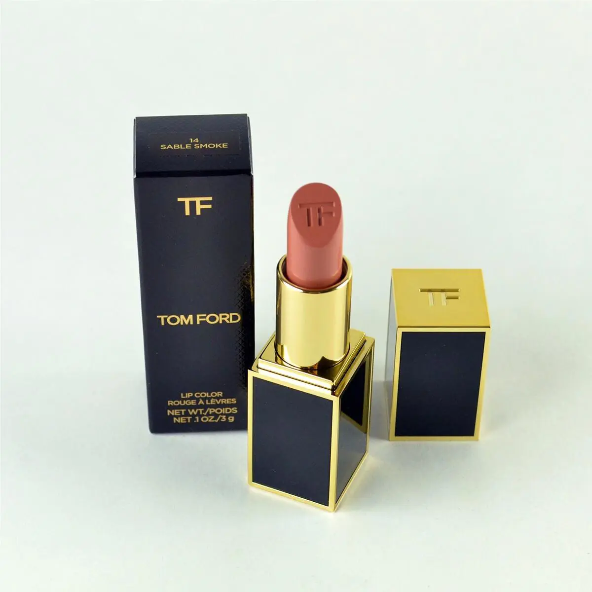 Tom Ford Lip Color Rouge Lipstick 14 Sable Smoke- Size 0.1 Oz. / 3 g