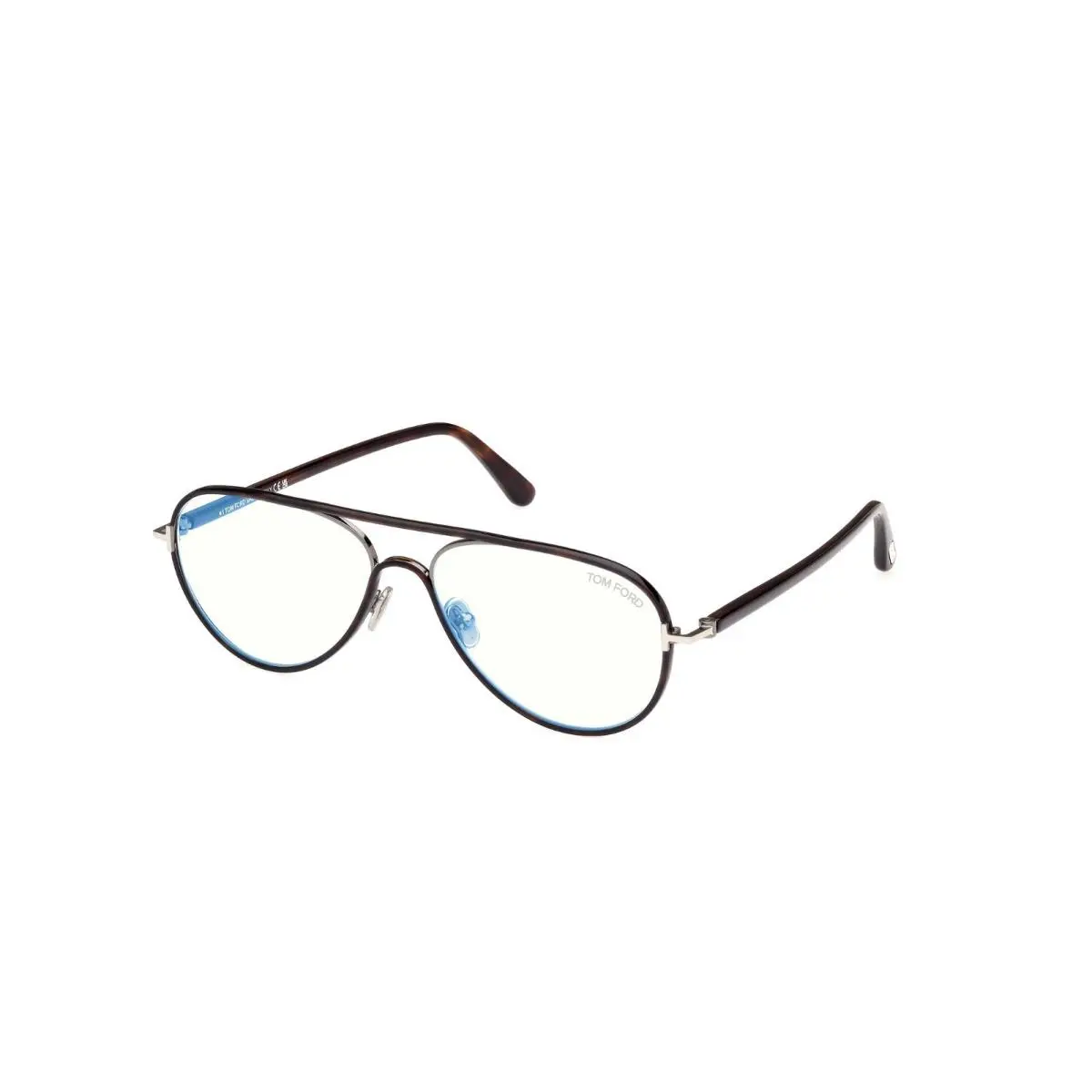 FT5897-B 052 Dark Havana/blue Light Block 57MM Eyeglasses by Tom Ford