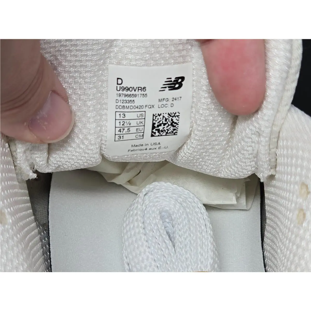 New Balance shoes - New Balance 990v6 - U990VR6 - Pink, Manufacturer: Vintage Rose/Sea Salt 5
