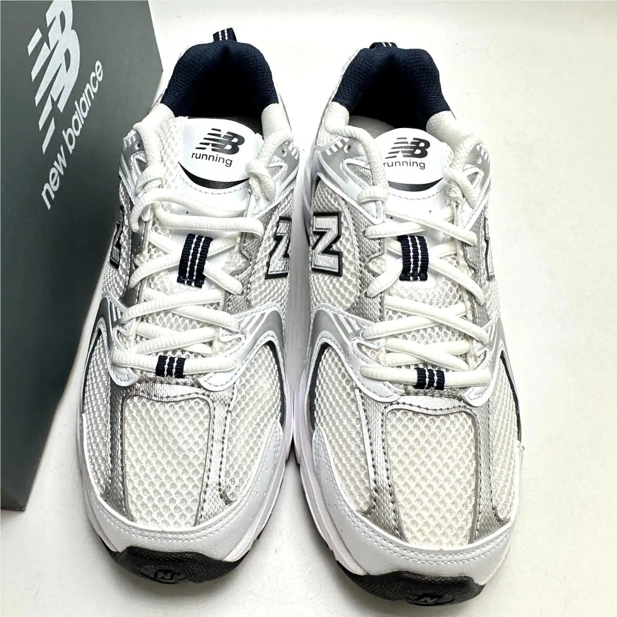 New Balance shoes - New Balance 530 White Silver - MR530SG - White/Silver/Navy 8