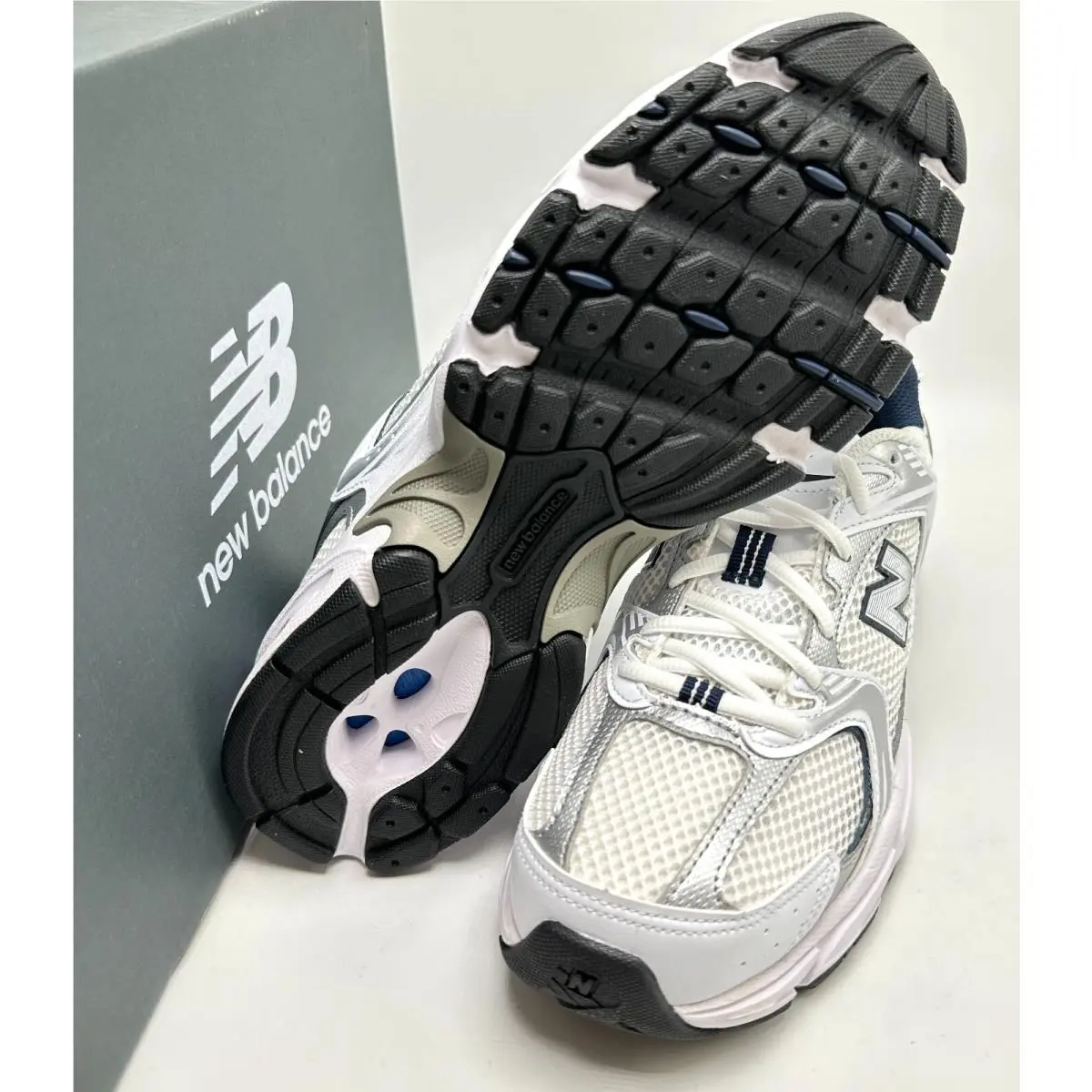 New Balance shoes - New Balance 530 White Silver - MR530SG - White/Silver/Navy 12