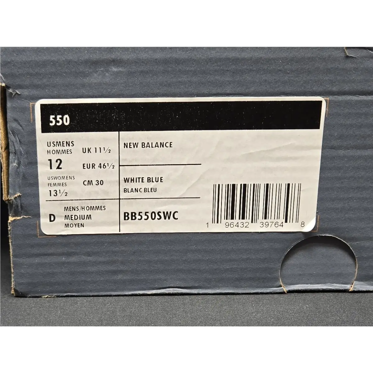 New Balance shoes - New Balance 550 - BB550SWC - White, Manufacturer: White/Cobalt Blue 9