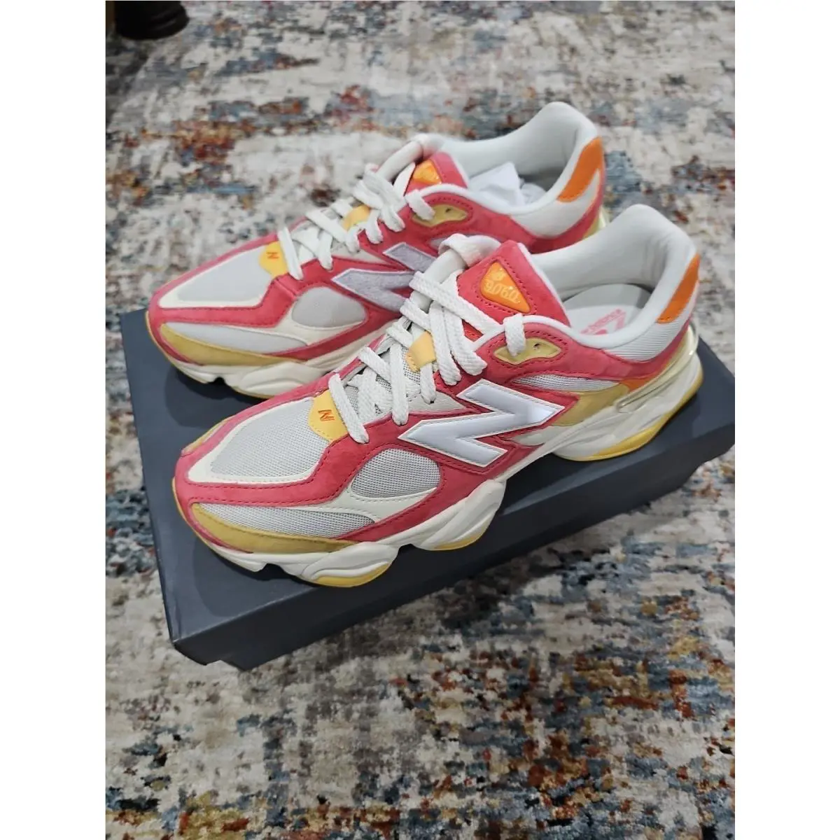 New Balance shoes - New Balance 9060 - U9060FLO - Clementine/True Red 0