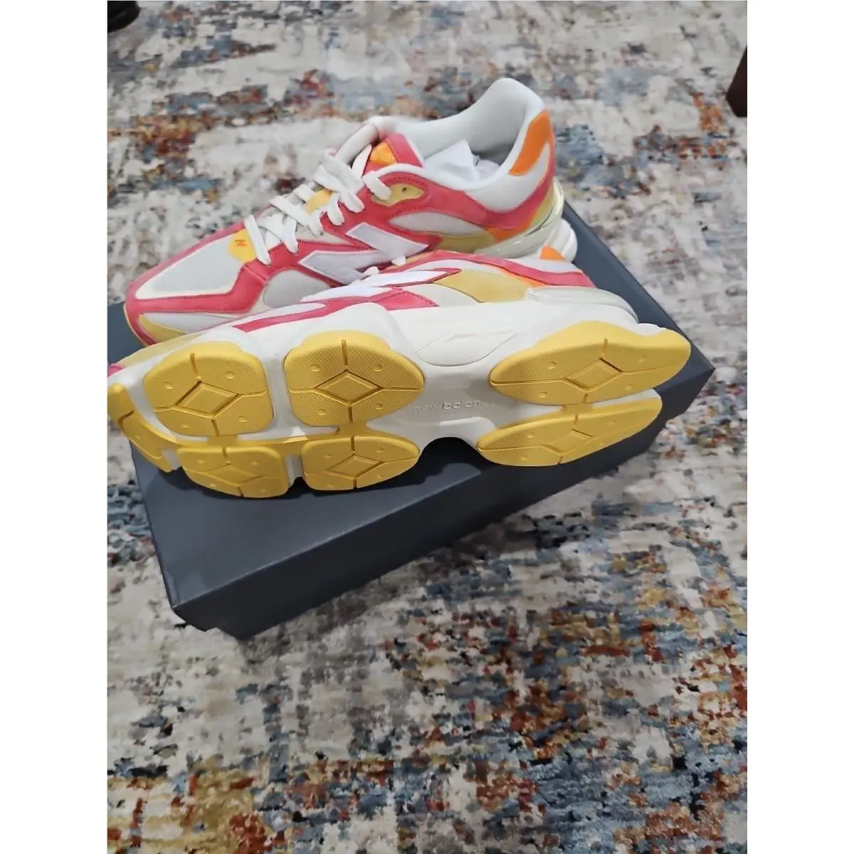 New Balance shoes - New Balance 9060 - U9060FLO - Clementine/True Red 1