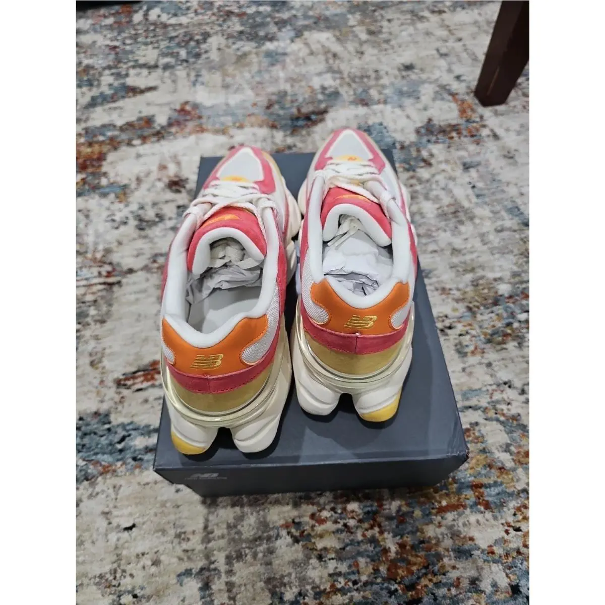 New Balance shoes - New Balance 9060 - U9060FLO - Clementine/True Red 2