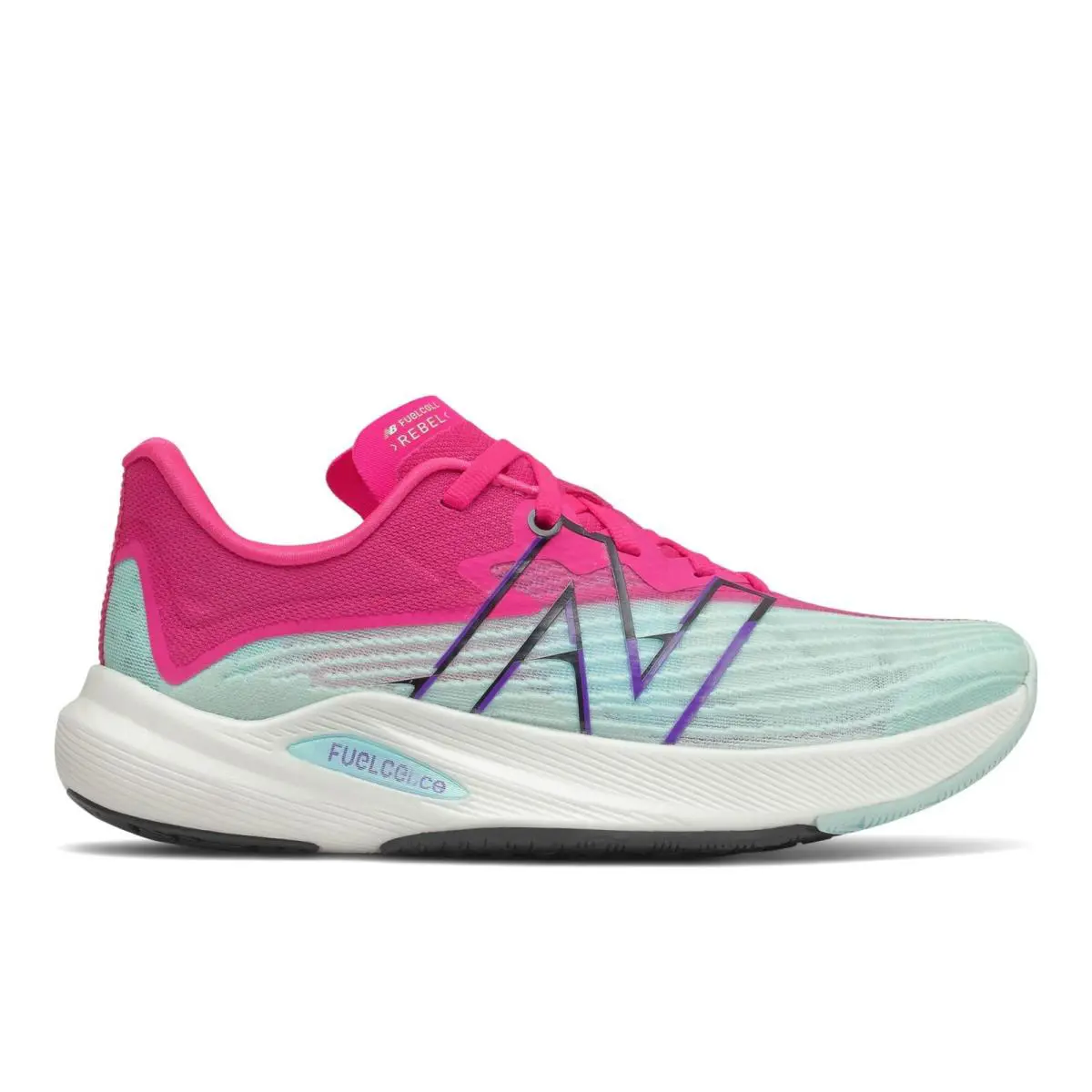 New Balance shoes - New Balance FuelCell Rebel - FuelCell Rebel - WFCXCP2 - Pale Blue Chill/Pink Glo (UPC: 195481382117) 0