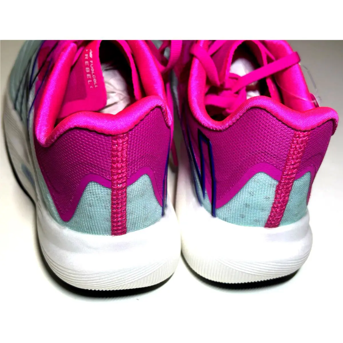 New Balance shoes - New Balance FuelCell Rebel - FuelCell Rebel - WFCXCP2 - Pale Blue Chill/Pink Glo (UPC: 195481382117) 9