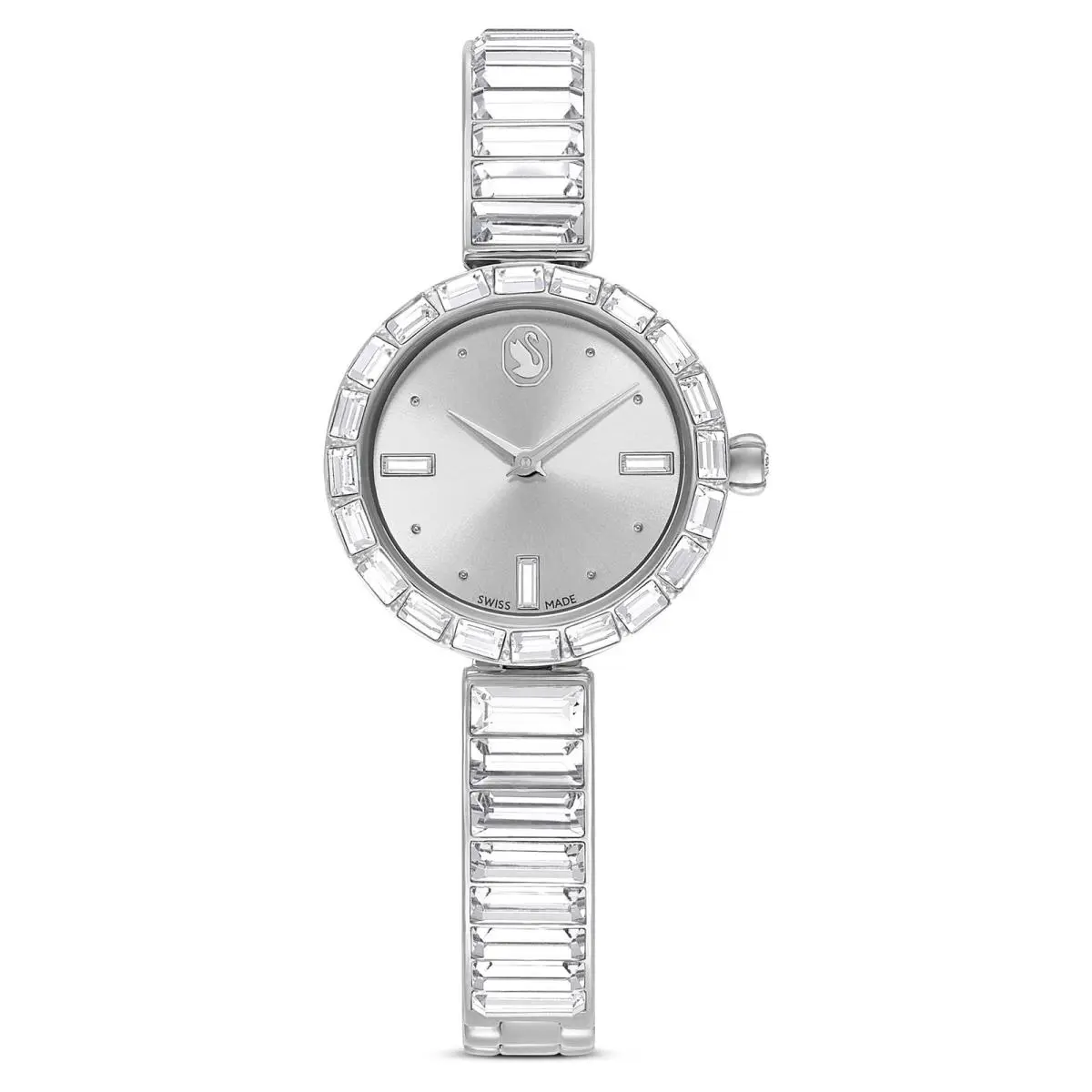 Crystal Matrix Bangle Watch Crystal Bracelet Silver Tone 5677487 by Swarovski