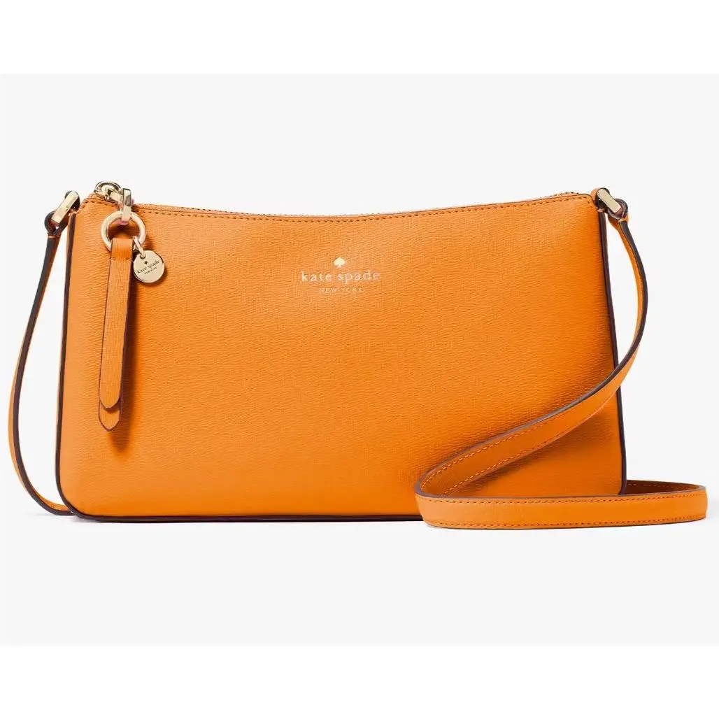 Kate Spade Ginnie Crossbody Bag Orange Zinnia Purse KK311 Tassel