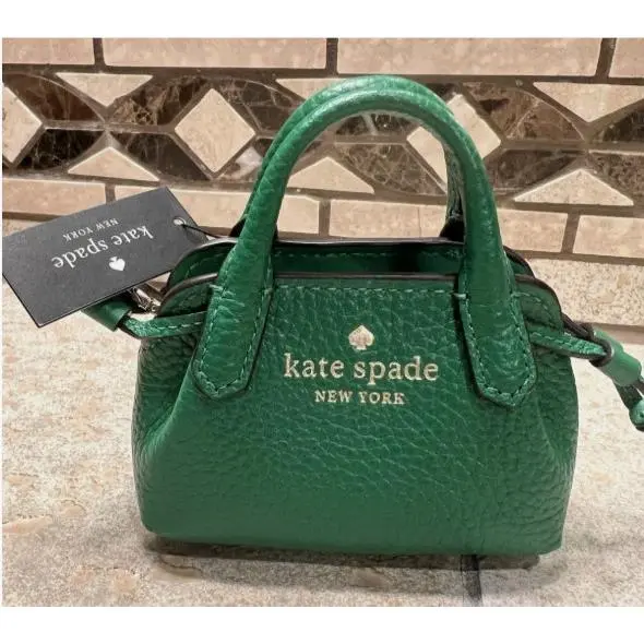 Kate Spade Micro Mini Purse Keychain Bag Charm Dumpling KA510 Green Bean