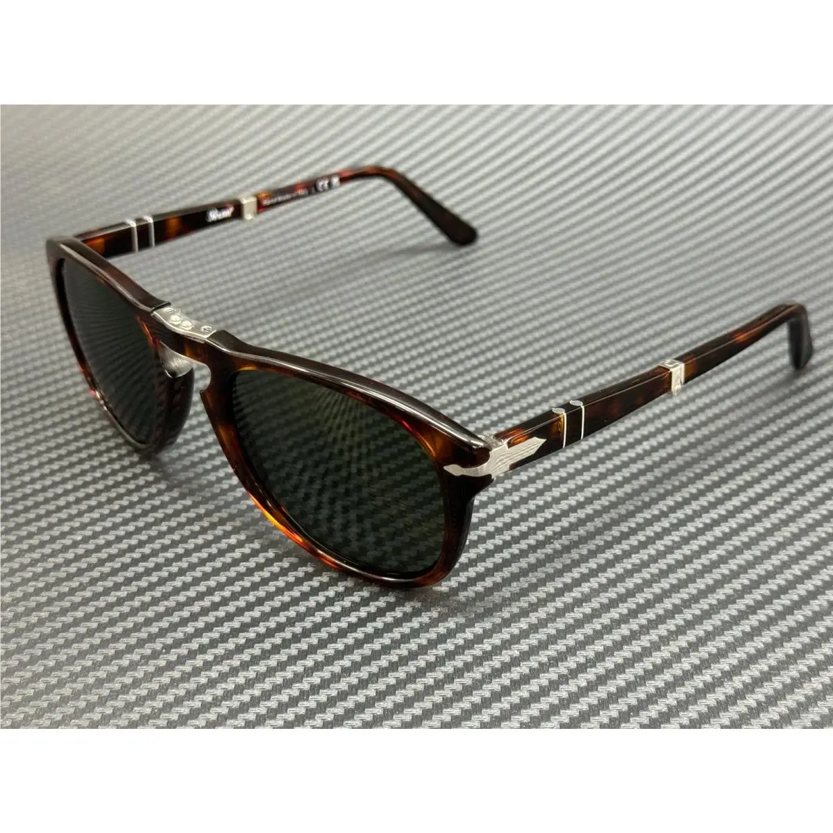 PO0714 24 31 Havana Green Square Men`s Sunglasses 52 mm by Persol