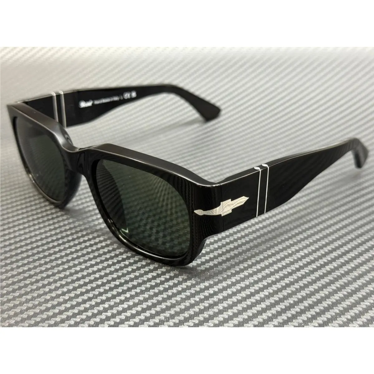 PO3380S 95 31 Black Green Men`s 55 mm Sunglasses by Persol
