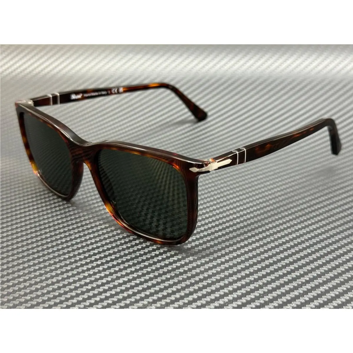 PO3357S 24 31 Renzo Brown Havana Green Unisex 53 mm Sunglasses by Persol