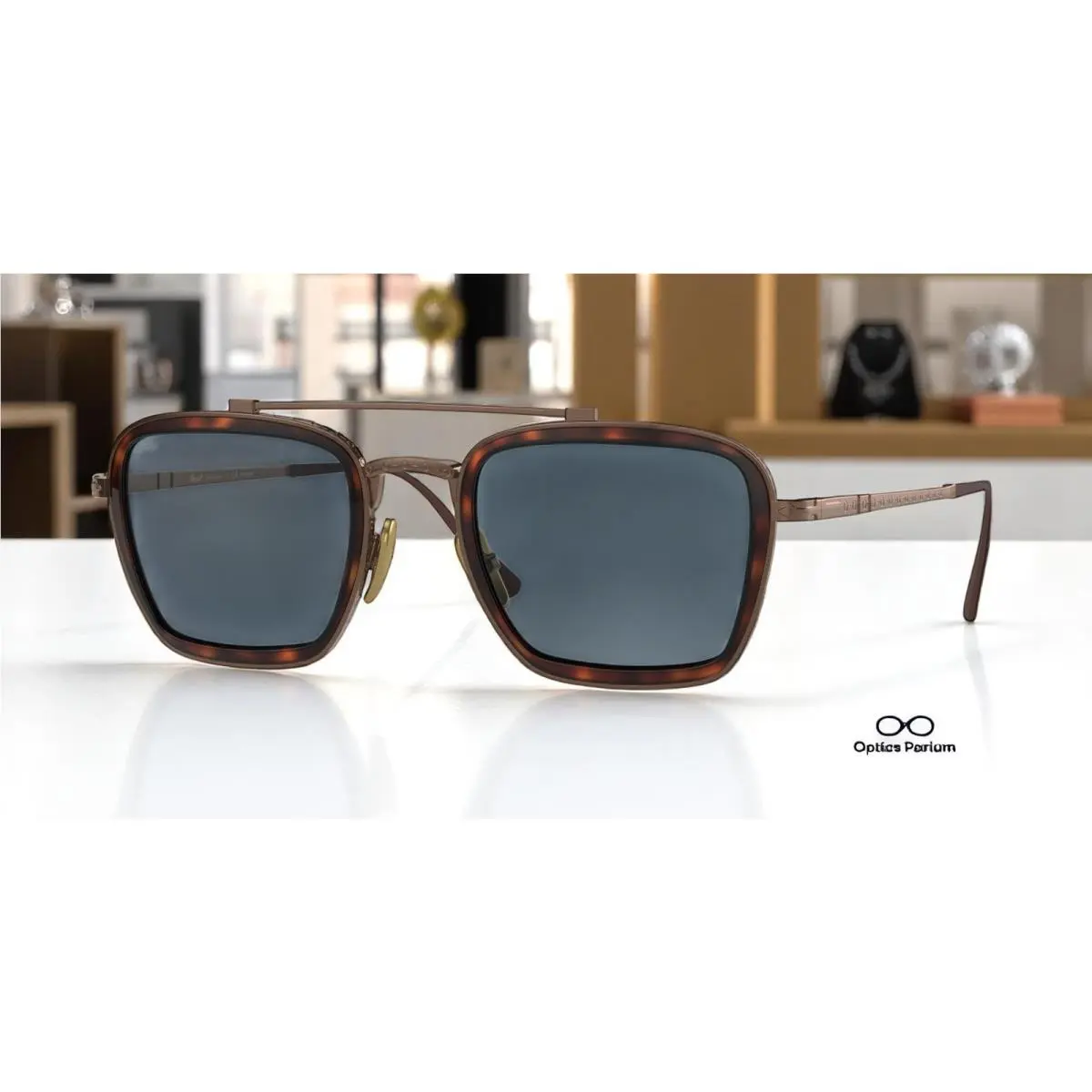 Persol PO5012ST 801656 Pillow Brown Light Blue + Ar 49 mm Unisex Sunglasses