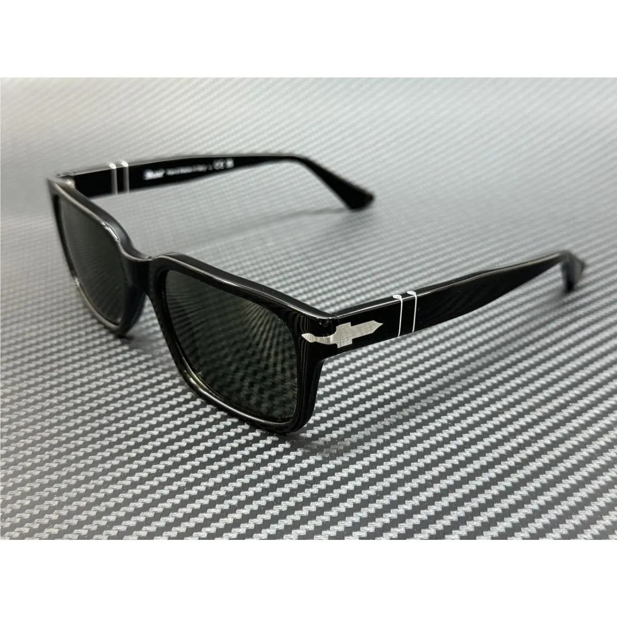 PO3272S 95 31 Black Green Men`s 55 mm Sunglasses by Persol