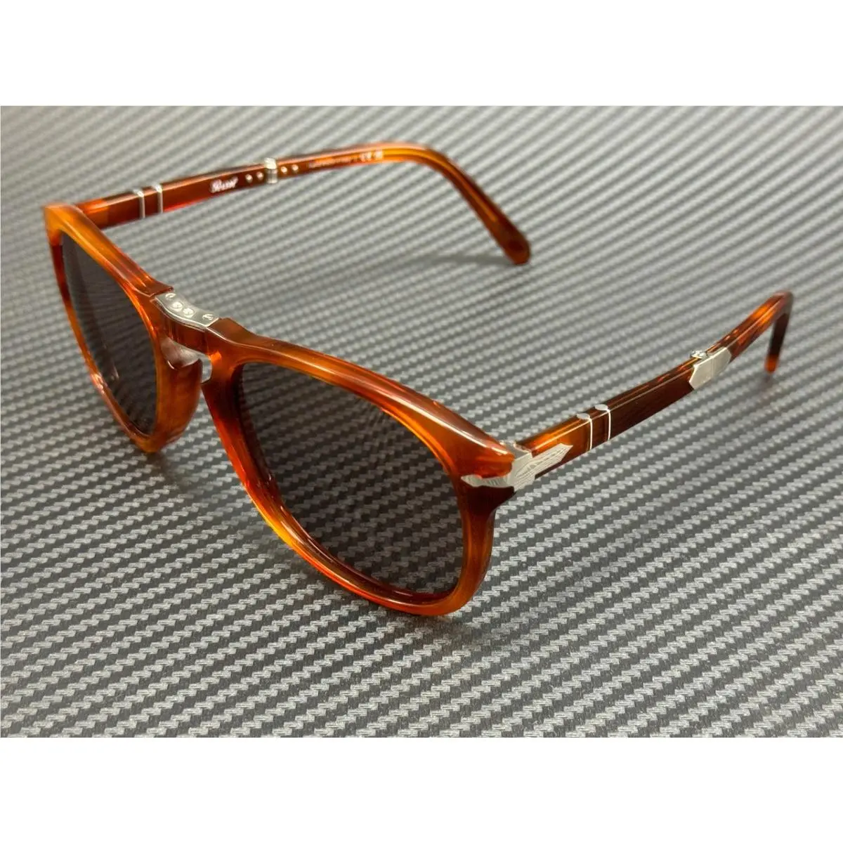 PO0714SM 96 53 Terra Di Siena Violet Unisex 54 mm Steve Mcqueen Sunglasse by Persol