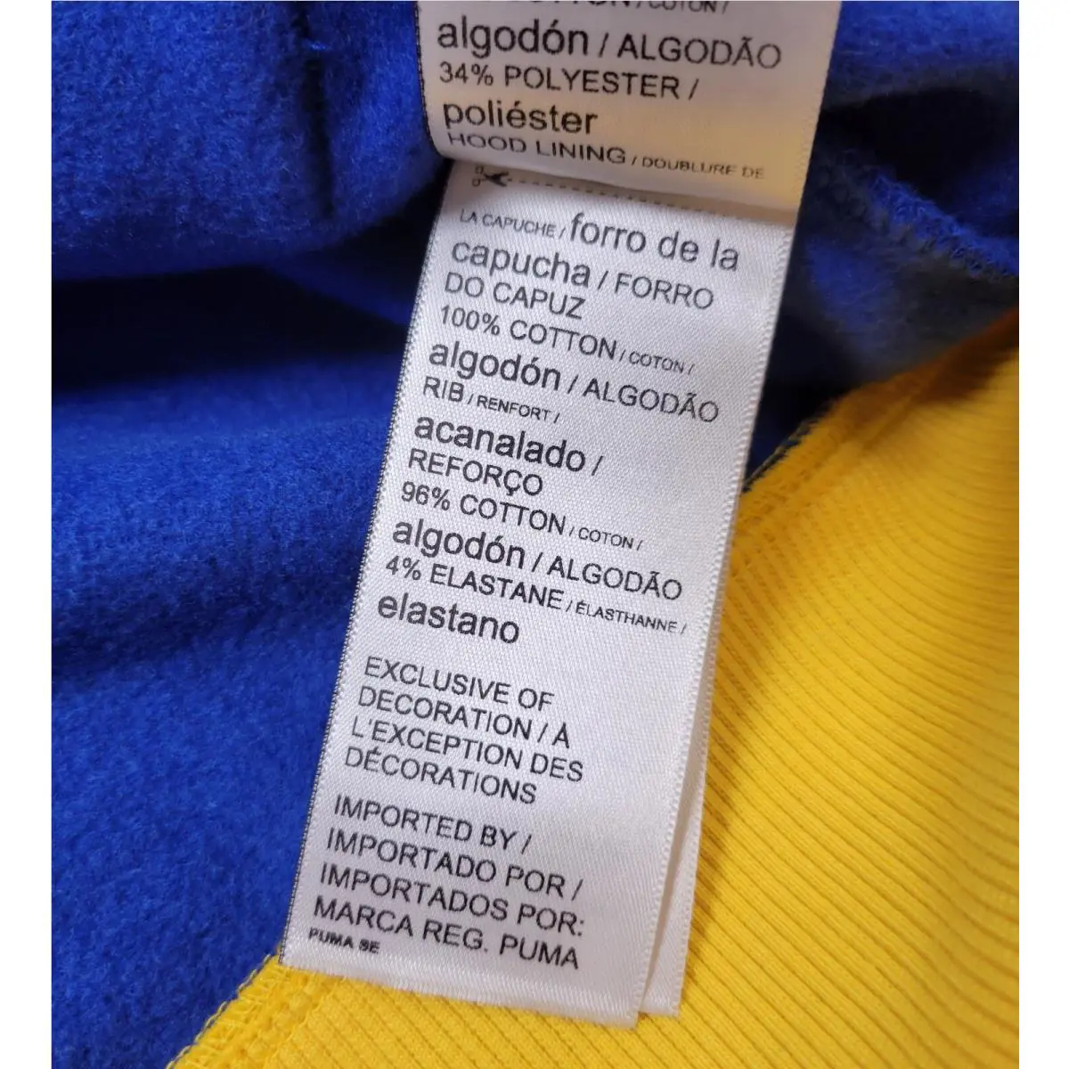 Puma clothing - Blue Yellow 18