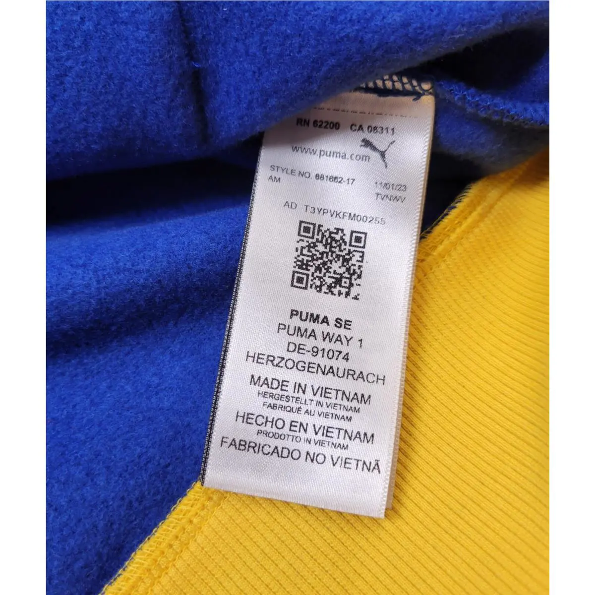 Puma clothing - Blue Yellow 18